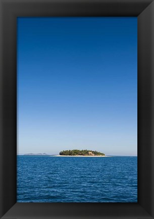 Framed Beachcomber Island, Mamanucas Islands, Fiji, South Pacific Print