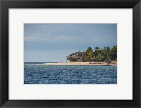 Framed Beachcomber Island, Mamanucas, Fiji, South Pacific Print