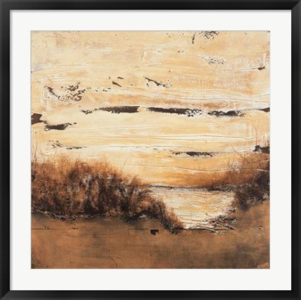 Framed Evenings Amber II Print