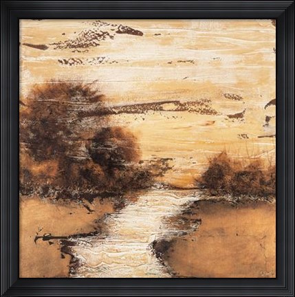 Framed Dina Lowery - Evenings Amber I Size 27.5x27.5 Print