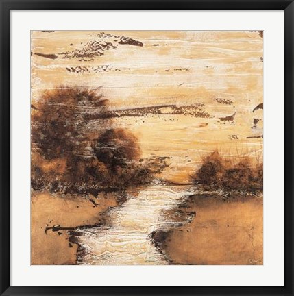 Framed Dina Lowery - Evenings Amber I Size 27.5x27.5 Print