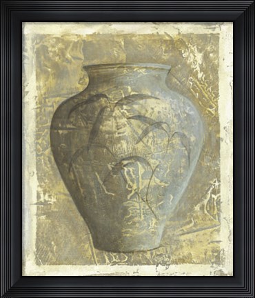Framed Vase Tropical II Print