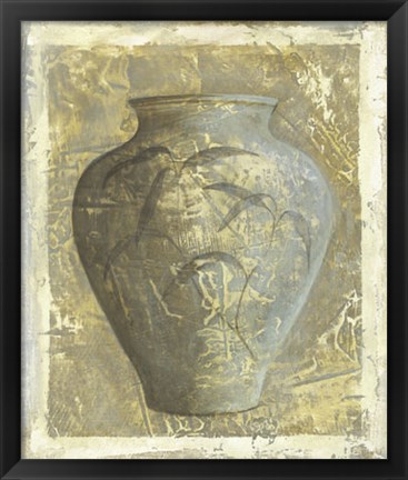 Framed Vase Tropical II Print