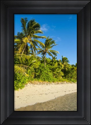 Framed Oarsman Bay, Fiji Print
