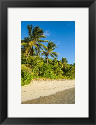 Framed Oarsman Bay, Fiji Print