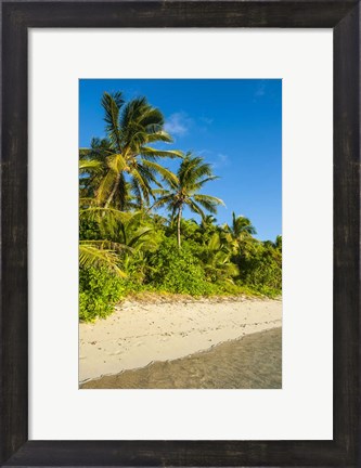 Framed Oarsman Bay, Fiji Print