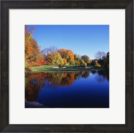 Framed Trees in a golf course, Patterson Club, Fairfield, Connecticut Print
