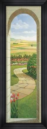 Framed Portico Sul Giardino Print