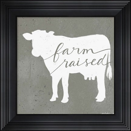 Framed Farm Raised Print