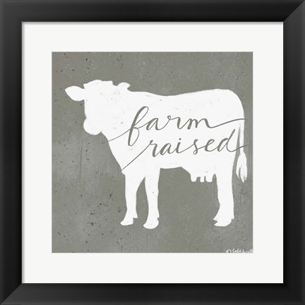 Framed Farm Raised Print