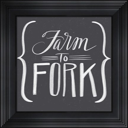 Framed Farm to Fork Print