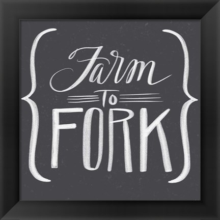 Framed Farm to Fork Print