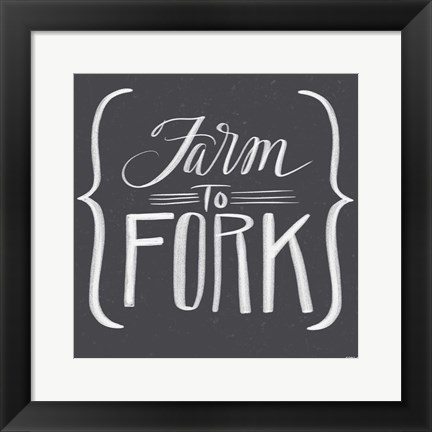 Framed Farm to Fork Print