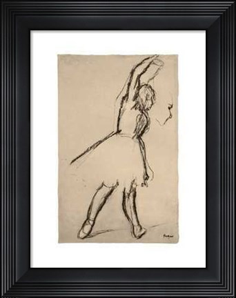 Framed Etude de Danseuse II Print