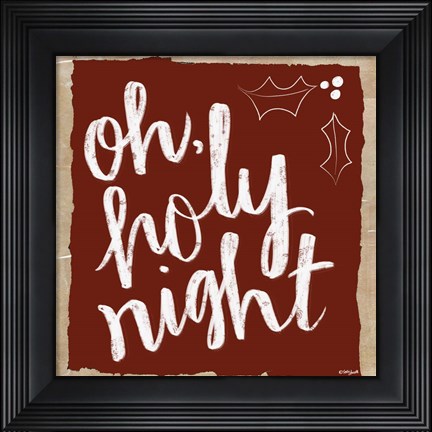 Framed Oh Holy Night Print
