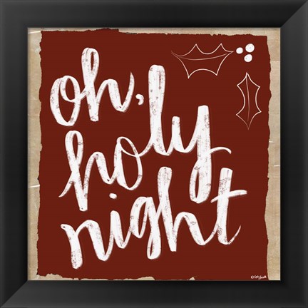 Framed Oh Holy Night Print