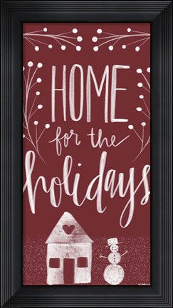 Framed Home for the Holidays II Print