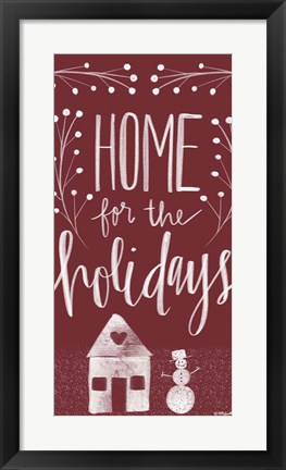 Framed Home for the Holidays II Print