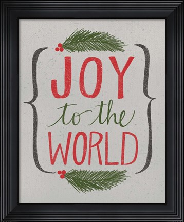 Framed Joy to the World Print