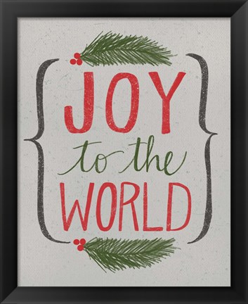 Framed Joy to the World Print