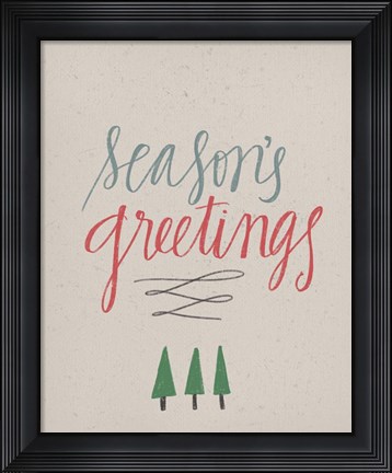 Framed Season&#39;s Greetings Print