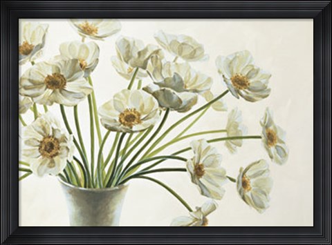 Framed Bouquet Di Anemoni Print