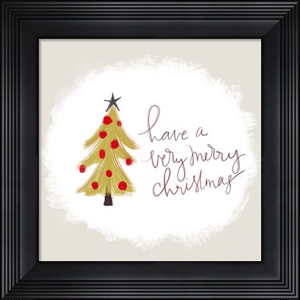 Framed Very Merry Christmas Print