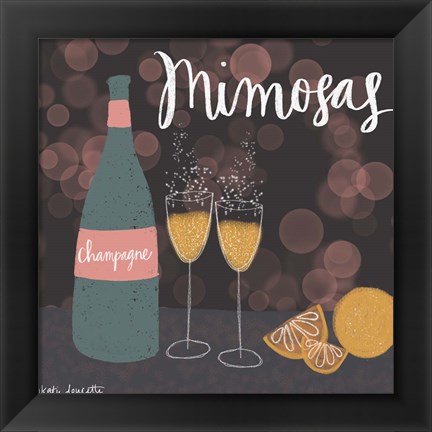 Framed Mimosas Print