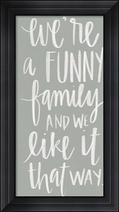 Framed Funny Family Print