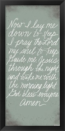 Framed Prayer Print