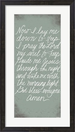 Framed Prayer Print
