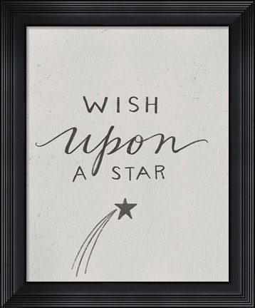 Framed Wish Upon a Star Print