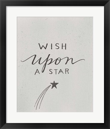 Framed Wish Upon a Star Print