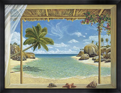 Framed Seychelles View Print