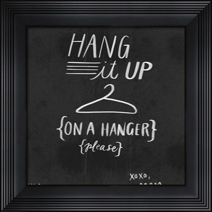 Framed Hang It Up Print
