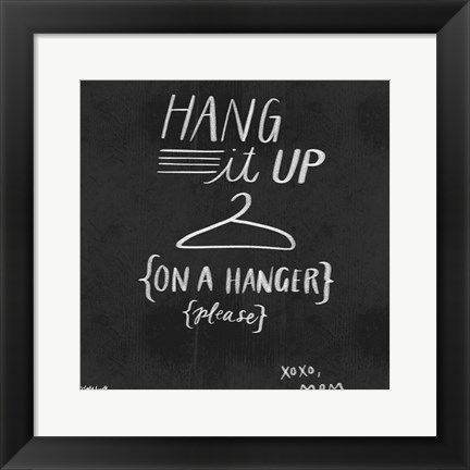 Framed Hang It Up Print