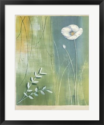 Framed Composition avec Coquelicot Print