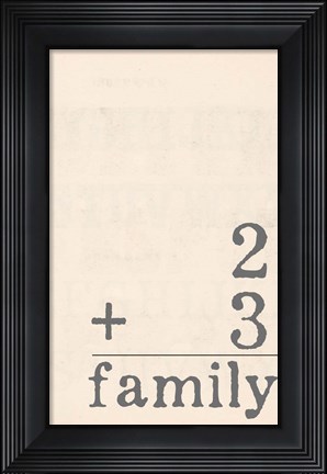 Framed Family II Print