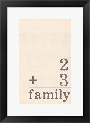 Framed Family II Print