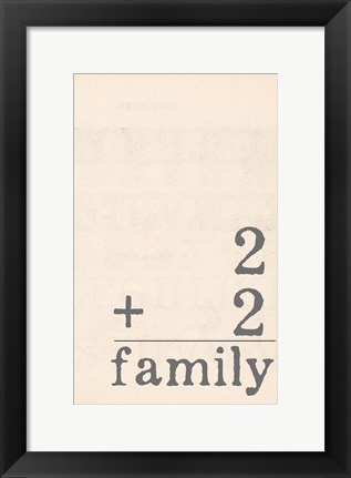 Framed Family Print