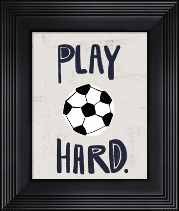 Framed Soccer Print