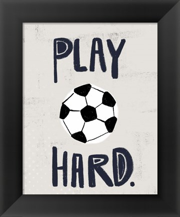 Framed Soccer Print