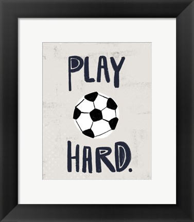 Framed Soccer Print