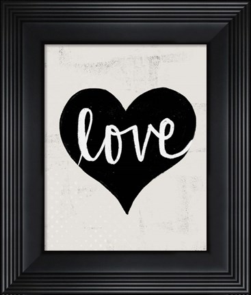 Framed Love Heart Print
