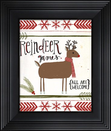 Framed Reindeer Games Print