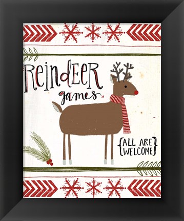 Framed Reindeer Games Print