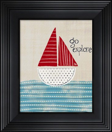 Framed Go Explore Print