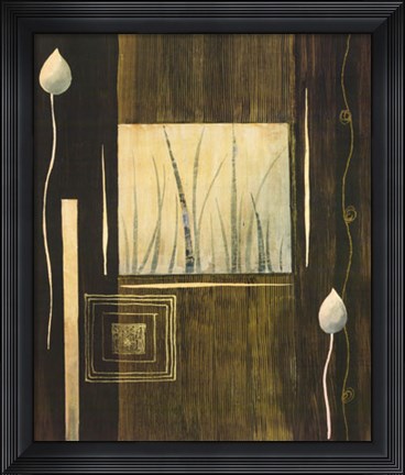 Framed Pensee Decorative II Print