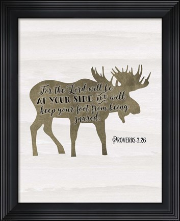 Framed Proverbs 3-26 Print