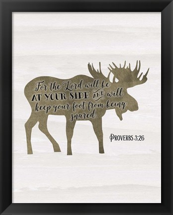 Framed Proverbs 3-26 Print